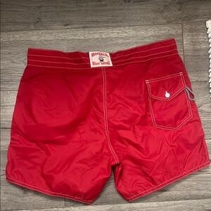 Birdwell Red Swim Shorts